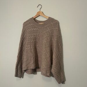 Abercrombie & Fitch Cable Crew Dolman Sweater